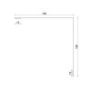 Querschnitt Außenecken 150 x 150 mm