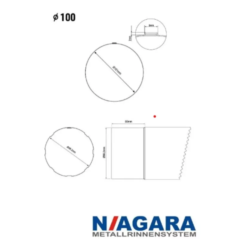 Fallrohr 100Ø info