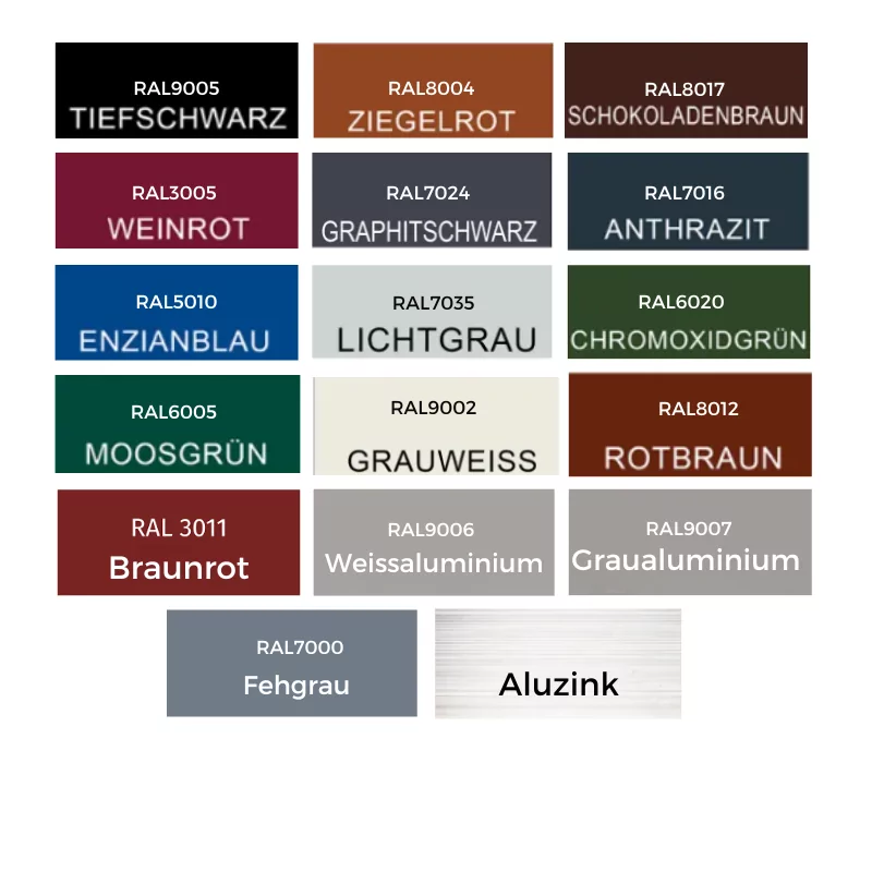 TP60 RAL Farben