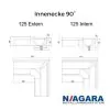 Innenecke 90° info